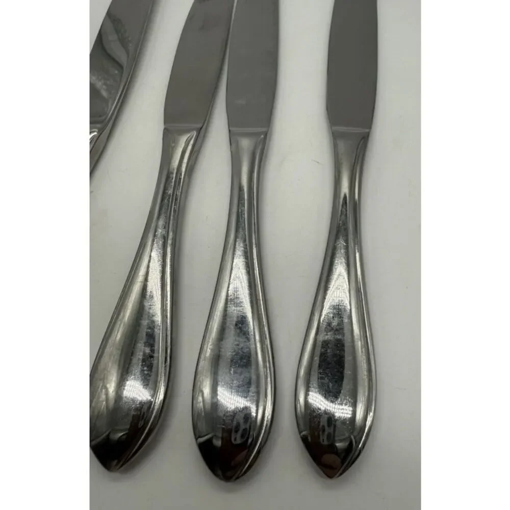 Dansk Stainless Steel Dinner Knives Set of 4 International Designs‎ MM Flatware